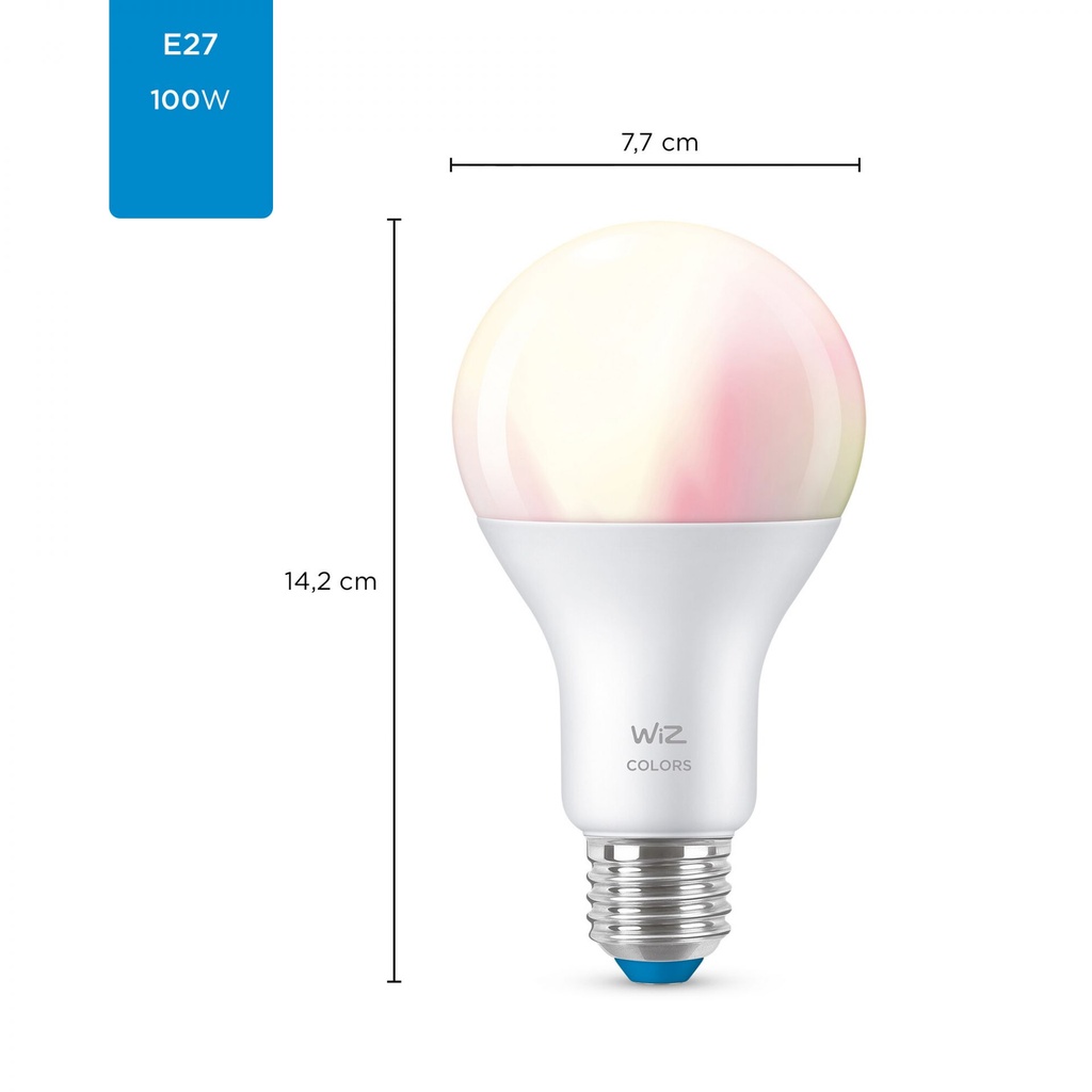 WIZ E27 LED Tunable White and color lamp